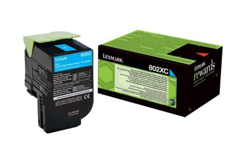 Oryginalny Toner Cyan Lexmark CX510 (80C2XC0)