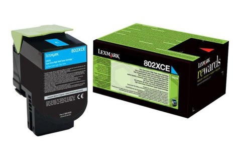 Oryginalny Toner Cyan Lexmark CX510 (80C2XCE)