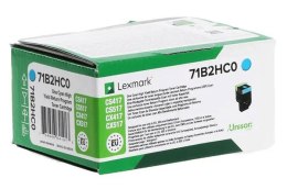 Oryginalny Toner Cyan Lexmark CS417, CS517, CX417, CX517 (71B2HC0)