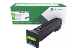 Oryginalny Toner Cyan Lexmark CS820, CX820, CX825, CX860 (72K10C0)