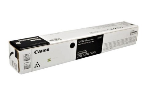 Oryginalny Toner Czarny Canon iR2725, iR2730, iR2745 (C-EXV63, CEXV63, 5142C002)