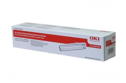 Oryginalny Toner Czarny OKI B410, B430, B440, MB460, MB470, MB480 43979102