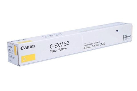 Oryginalny Toner Yellow Canon ADV iR-C7565, iR-C7570, iR-C7580 (C-EXV52Y, CEXV52Y, 1001C002)