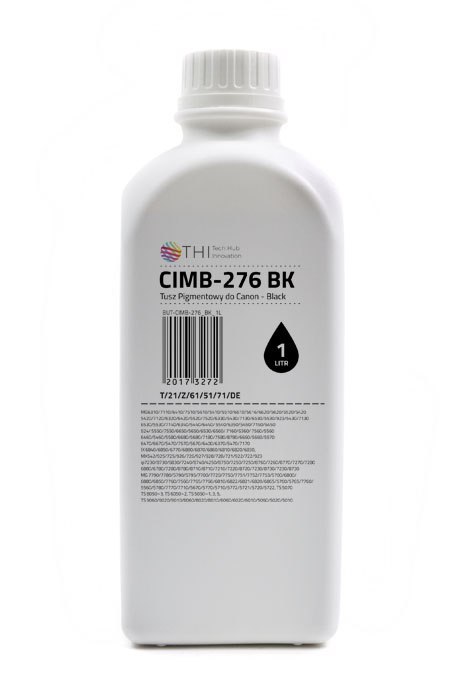 PRODUKT NA ZAMÓWIENIE, MOQ: 80SZT ŁĄCZNIE WSZYSTKICH KOLORÓW. Butelka Black Canon 1L Tusz Pigmentowy (Pigment) INK-MATE CIMB276 THI