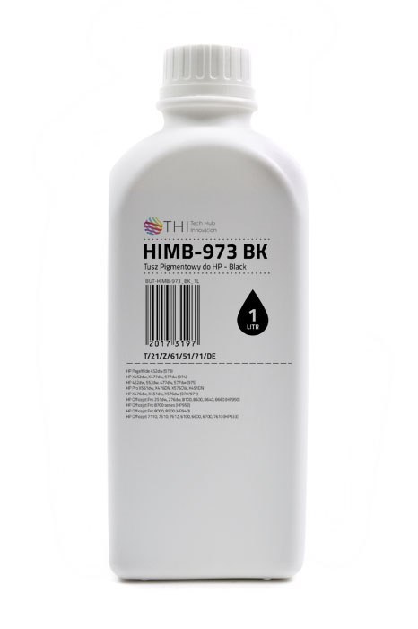 Butelka Black HP 1L Tusz Pigmentowy (Pigment) INK-MATE HIMB973 THI