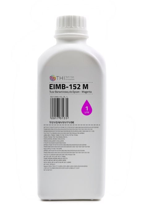 Butelka Magenta Epson 1L Tusz Barwnikowy o zwiększonej gęstości (Dye - high density) INK-MATE EIMB152 THI Butelka Magenta Epson 1L Tusz Barwnikowy o zwiększonej gęstości (Dye - high density) INK-MATE EIMB152 THI