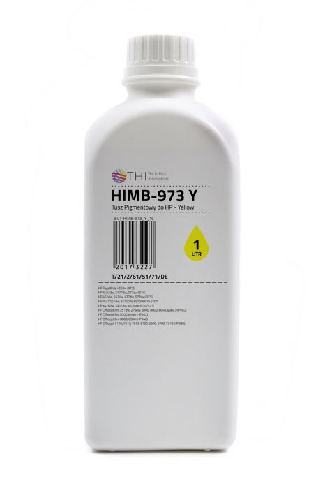 Butelka Yellow HP 1L Tusz Pigmentowy (Pigment) INK-MATE HIMB973 THI Butelka Yellow HP 1L Tusz Pigmentowy (Pigment) INK-MATE HIMB973 THI