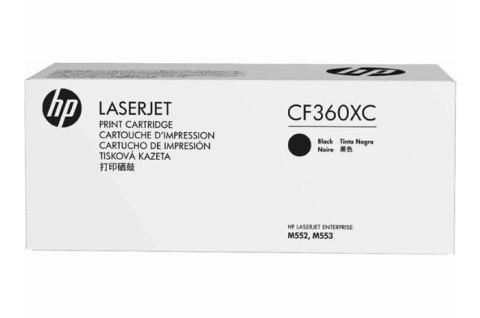 Oryginalny Toner Black HP Color LaserJet Enterprise M552 (508XC CF360XC), kompatybilne z CF360X