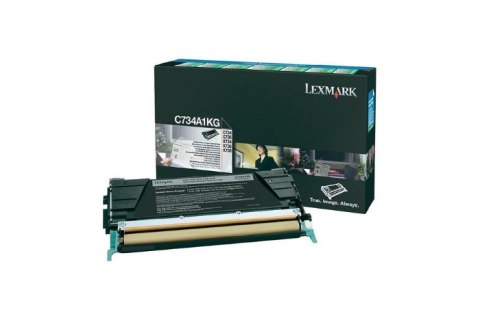 Oryginalny Toner Black Lexmark C734, C736, X734, X736, X738 (C734A1KG)