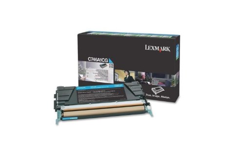 Oryginalny Toner Cyan Lexmark C746, C748 (C746A1CG)