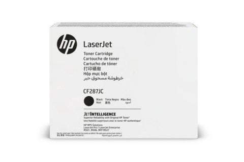 Oryginalny Toner Czarny HP LaserJet Enterprise M501, M506, M527 (87JC CF287JC), kompatybilne z CF287X