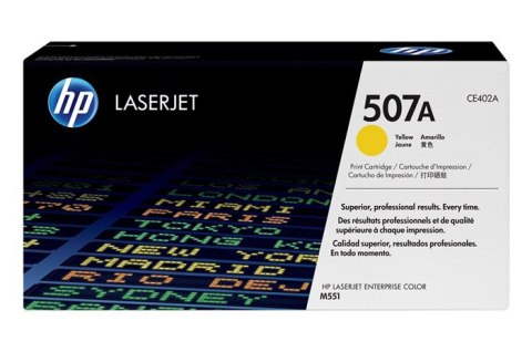 Oryginalny Toner Yellow HP LaserJet Enterprise 500 Color M551, M575, Pro 500 M570 (507A CE402A)