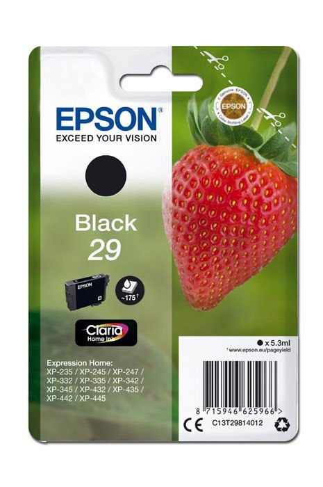 Oryginalny Tusz Black Epson 29 (T2981, C13T29814012)