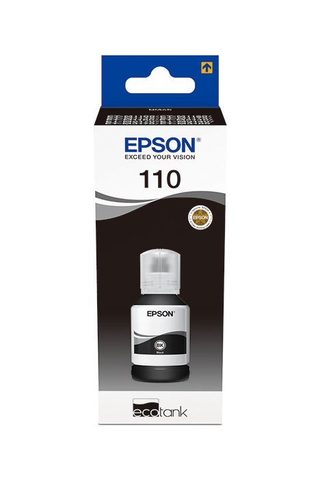 Oryginalny Tusz w butelce Czarny Epson 110 (T03P1, C13T03P14A)