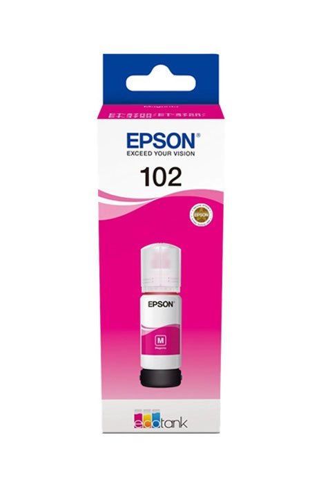 Oryginalny Tusz w butelce Magenta Epson 102 (T03R3, C13T03R340)