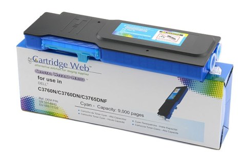 Toner Cartridge Web Cyan Dell 3760 zamiennik 593-11122 Cartridge Web