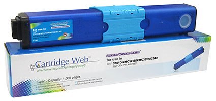 Toner Cartridge Web Cyan OKI C301 zamiennik 44973535 Cartridge Web