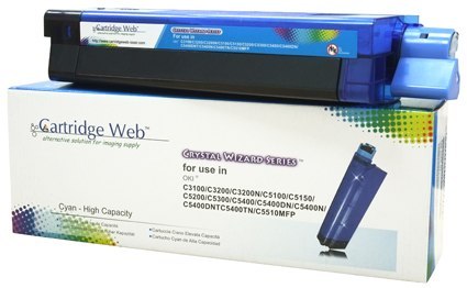 Toner Cartridge Web Cyan OKI C3100/C5100/C5450 zamiennik 42804515/42127407/42127456 Cartridge Web Toner Cartridge Web Cyan OKI C3100/C5100/C5450 zamiennik 42804515/42127407/42127456 Cartridge Web