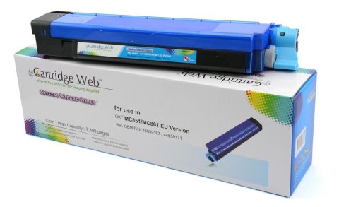 Toner Cartridge Web Cyan Oki MC851 zamiennik 44059167 Cartridge Web