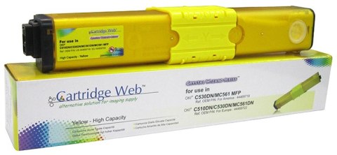 Toner Cartridge Web Yellow OKI C510 zamiennik 44469722 Cartridge Web