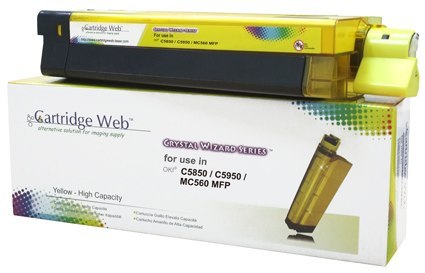 Toner Cartridge Web Yellow OKI C5850 zamiennik 43865721 Cartridge Web