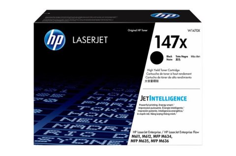 Oryginalny Toner Czarny HP LaserJet Enterprise M611, M612, MFP M634, MFP M635, MFP M636 (147X W1470X)