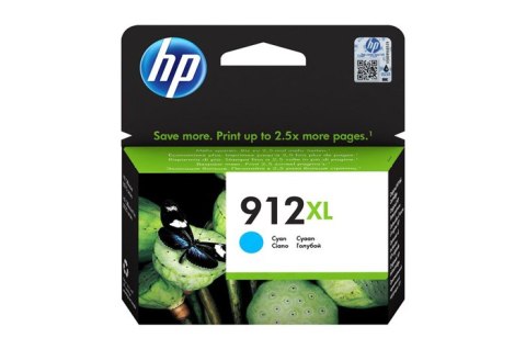 Oryginalny Tusz Cyan HP 912XL (3YL81AE BGY)