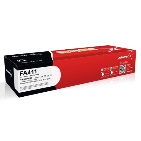 Asarto Toner Asarto do Panasonic FA411 | KX-FAT411E | 2000 str. | black