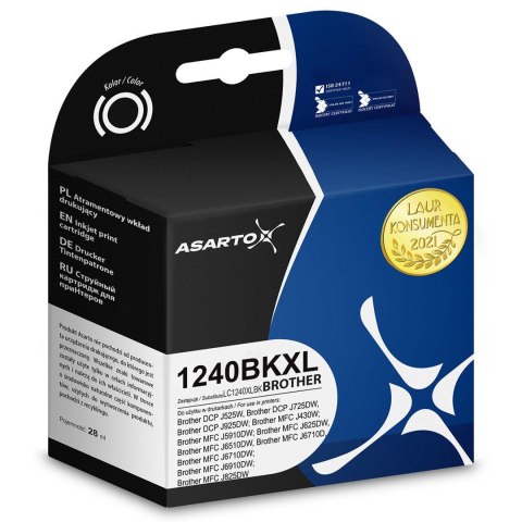 Asarto Tusz Asarto do Brother 1240BKXL | LC1240BK | 860 str. | black