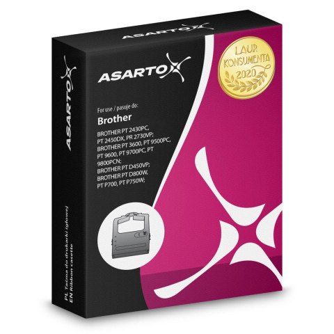 Asarto Taśma Asarto do Brother R651N | TZE651 | black/YL | 24mm*8m