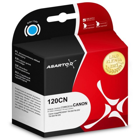 Asarto Tusz Asarto do Canon 120CN | PFI120 | CF2886C001AA | 130 ml | cyan