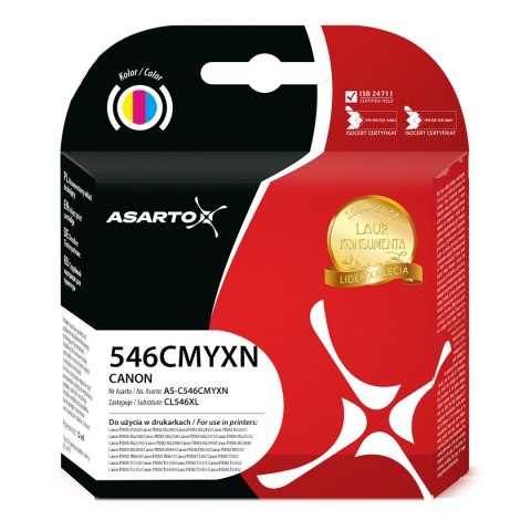 Asarto Tusz Asarto do Canon 546CMYXN | 8288B001 | CL546XL | 340 str. | color
