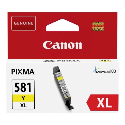 Canon Tusz Canon CLI-581Y XL do PixmaTR7550/TR8550/TS6150 | 8,3ml | yellow