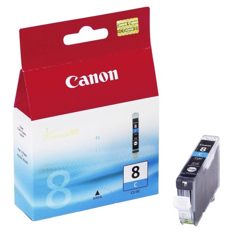 Canon Tusz Canon CLI8C do iP-4200/4300/5200/5300/6600, MP-500/600/800 | 13ml | cyan