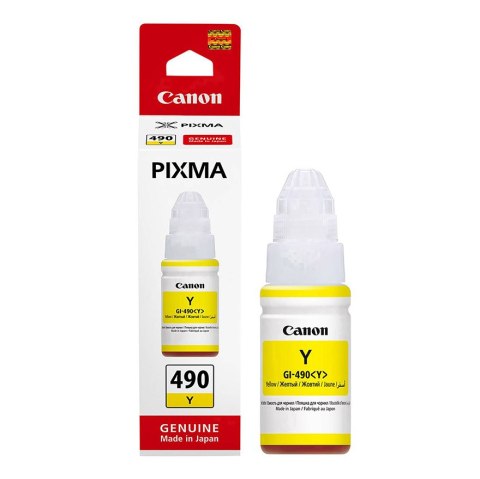 Canon Tusz Canon GI-490 do Canon PIXMA G1400/G2400/G3400 | 70ml | yellow