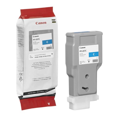 Canon Tusz Canon PFI-207C do iPF680/685/780/785 | 300ml | cyan
