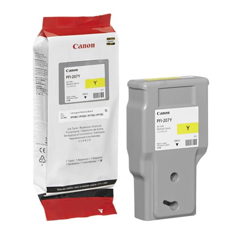 Canon Tusz Canon PFI-207Y do iPF680/685/780/785 | 300ml | yellow