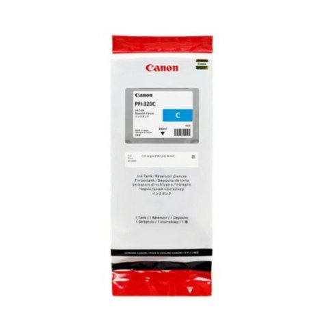 Canon Tusz Canon PFI-320C do imagePROGRAF TM-200/TM205/TM300 | 300 ml | cyan