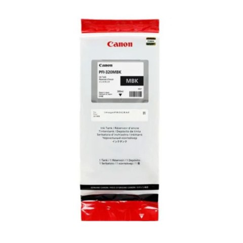 Canon Tusz Canon PFI-320MBK do imagePROGRAF TM-200/TM205/TM300 | 300 ml | matte black