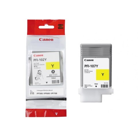 Canon Tusz Canon PFI102Y do IPF-500/600/700/710/720/750 | 130ml | yellow