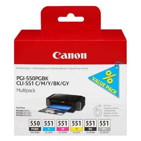 Canon Tusz Canon PGI-550/CLI-551PGBK/C/M/Y/BK/GY