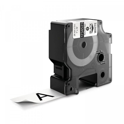 Dymo Dymo RHINO taśma poliestrowa trwała 24mm czarna na białym