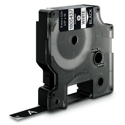 Dymo Dymo RHINO taśma winylowa 9mm biała na czarnym