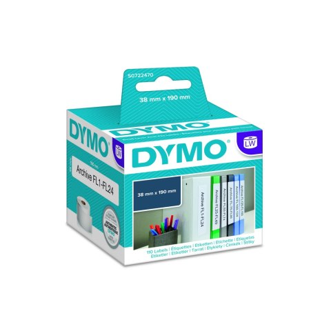 Dymo Dymo etykieta do drukarek LW 99018 biała, papierowa,190mm x 38mm