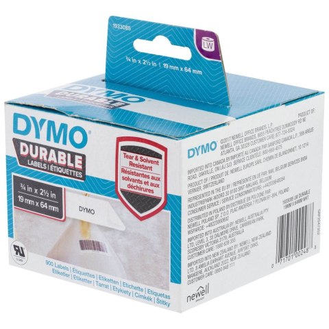 Dymo Dymo etykieta do drukarek LW | Etykieta do kodów kreskowych | 19mm/64mm | 2 x450