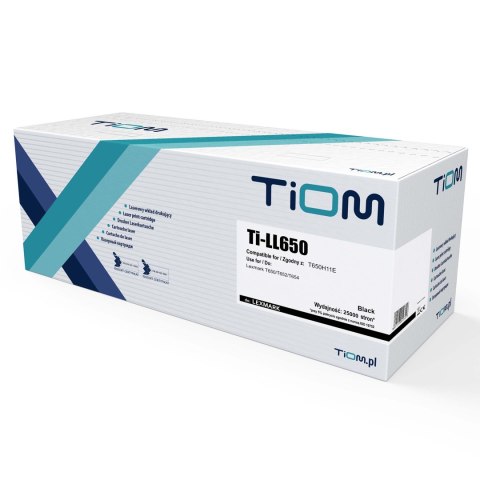 Tiom Toner Tiom do Lexmark T650 | T650H11E | 25000 str. | black