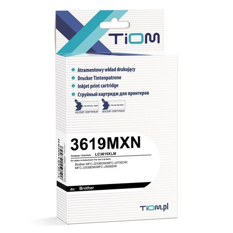 Tiom Tusz Tiom do Brother 3619MXN | LC3619XLM | 1500 str. | magenta