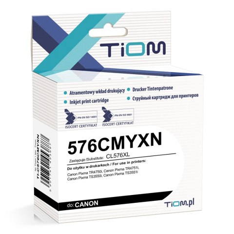 Tiom Tusz Tiom do Canon 576CMYXN | 5441C001 | CL576XL | 340 str. | kolor