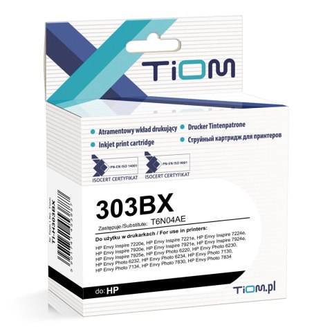 Tiom Tusz Tiom do HP 303XL | 303BX | T6N04AE | 650 str. | black