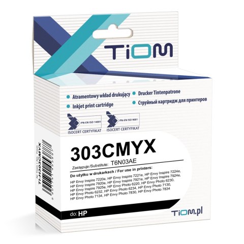 Tiom Tusz Tiom do HP 303XL | 303CMYX | T6N03AE | 440 str. | 18ml | color